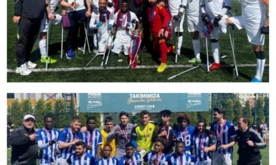 Şahinbey Belediye Gençlik ve Spor Kulübü ikinci, Pendik Belediyesi Ampute Futbol Kulübü üçüncü.