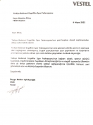 Vestel’den Erkoç’a Tebrik