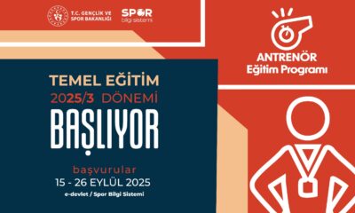 Antrenör Eğitim Programı 2025/3 Dönemi Başlıyor!