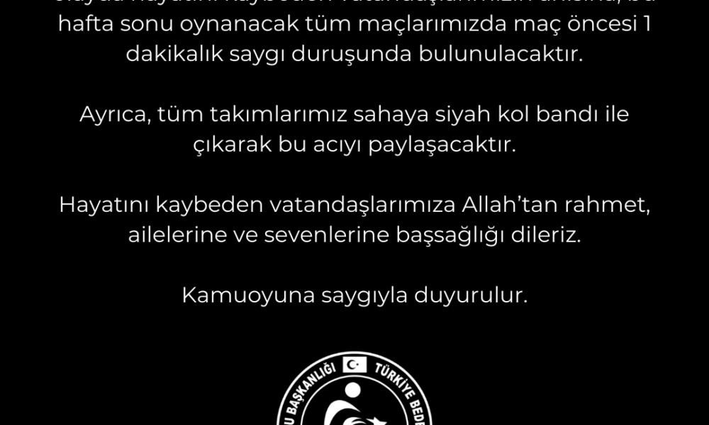 Camiamıza Duyurulur