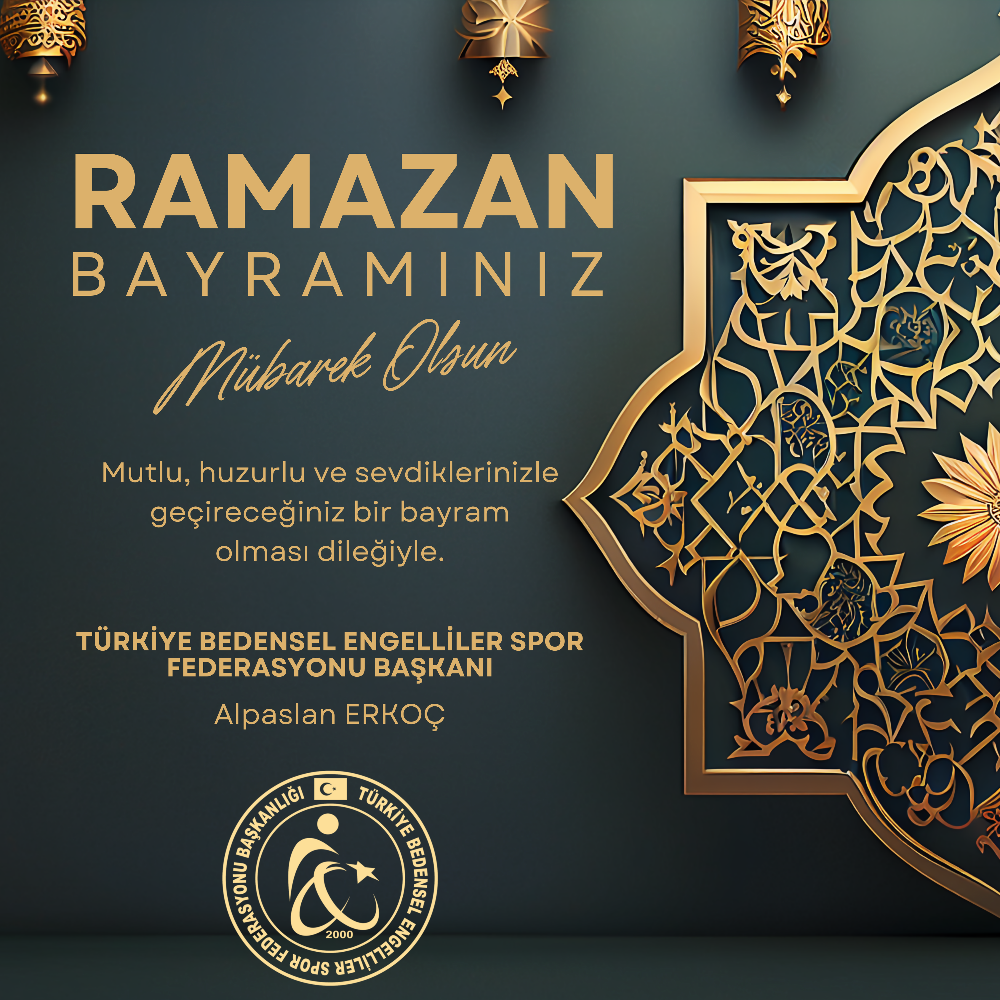 Federasyon Başkanımızdan Bayram Tebriği