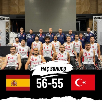 A Milli Tekerlekli Sandalye Basketbol Takımımız, İspanya’ya 1 Sayı Farkla Mağlup Oldu!