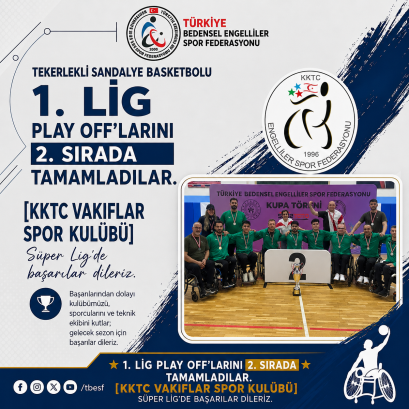 KKTC Vakıflar Spor Kulübü Süper Lig’e Yükseldi!
