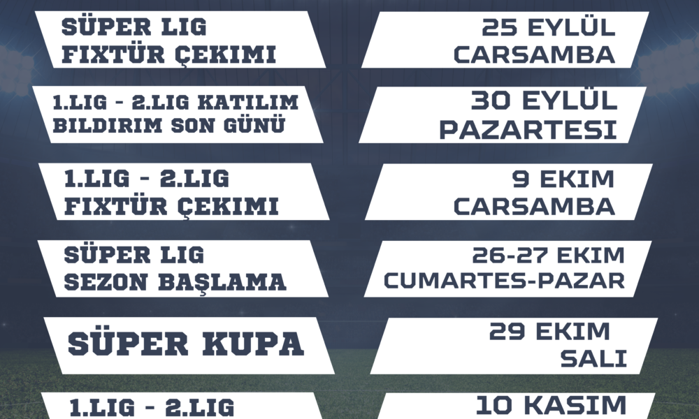 GÜNCEL LİGLER TAKVİMİ